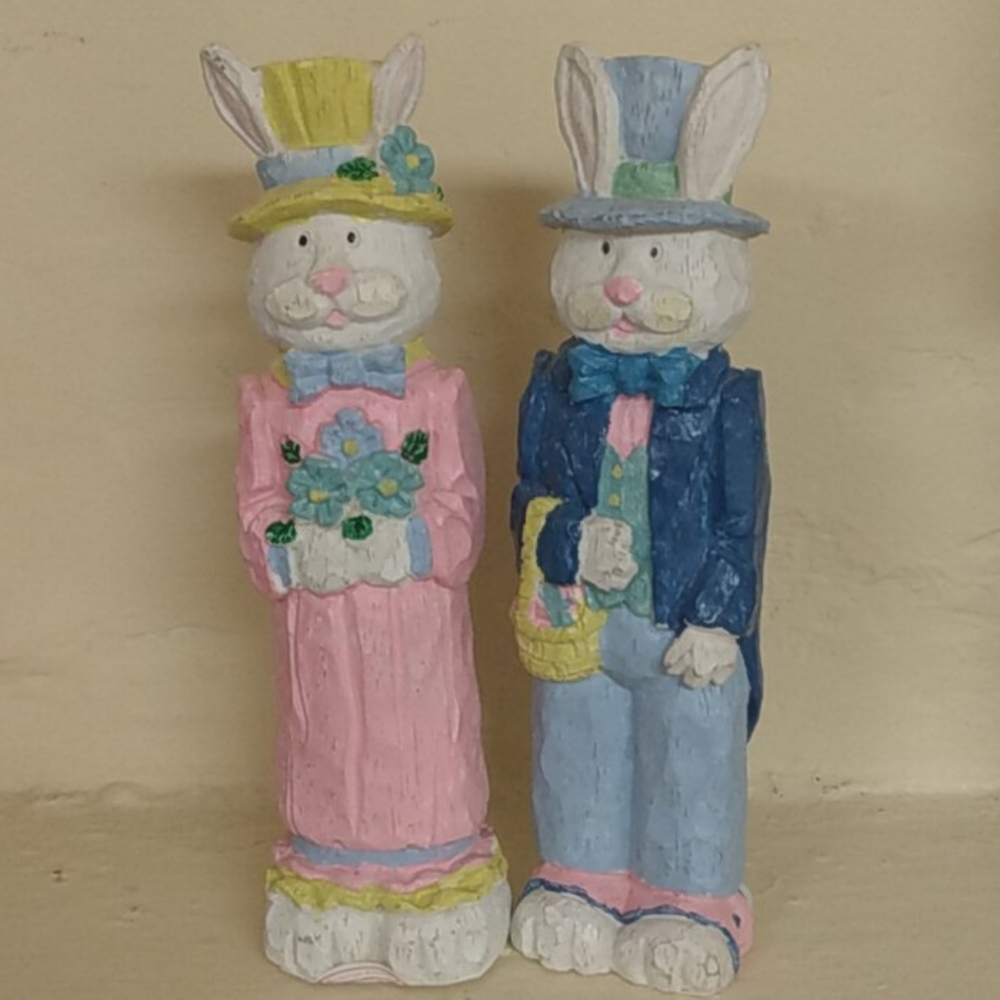 Vintage Easter Bunny Couple - Picture 5 of 6